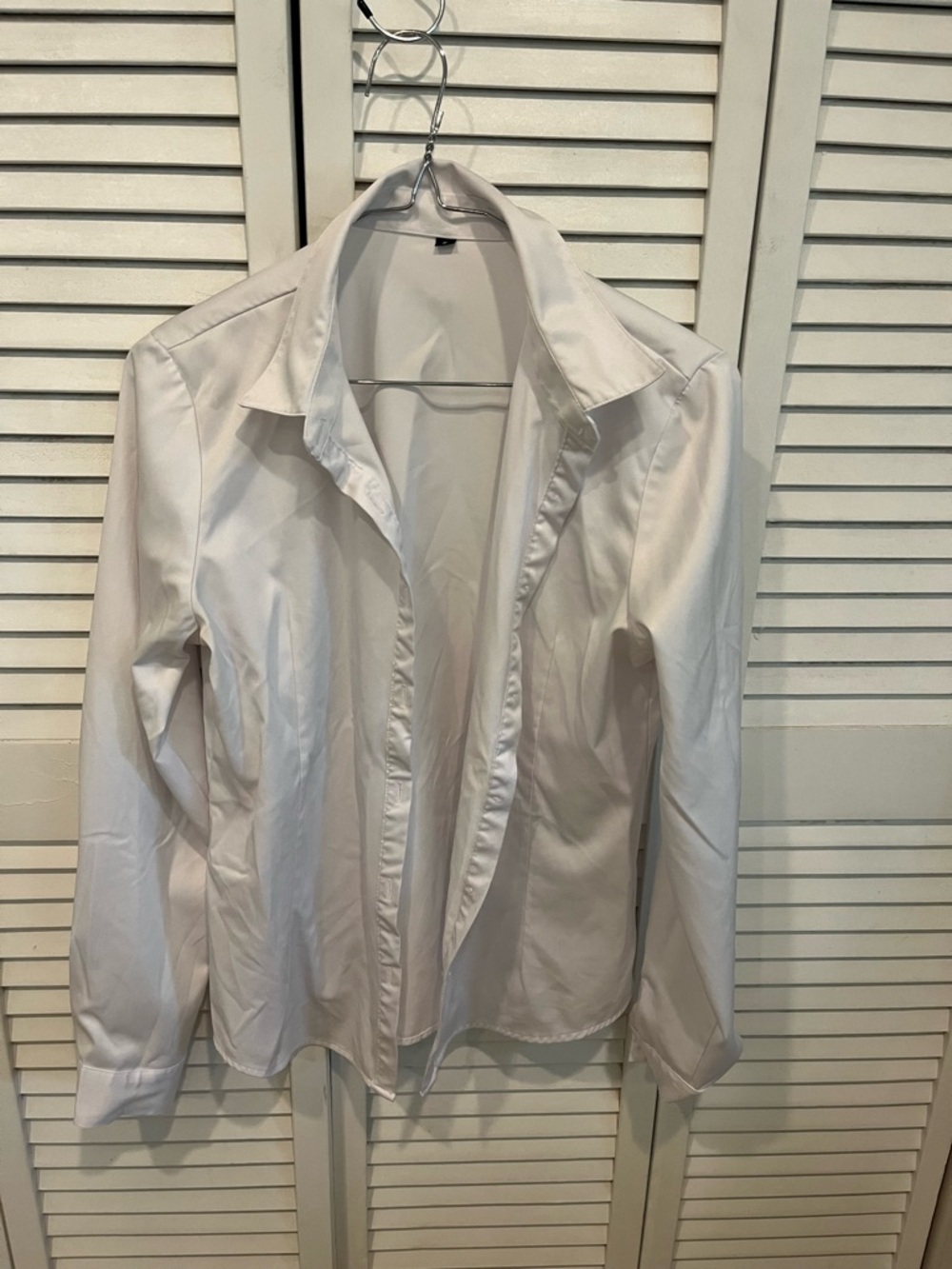 SHEIN White Button Down Shirt